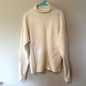 FRAME off white angora mock neck sweater